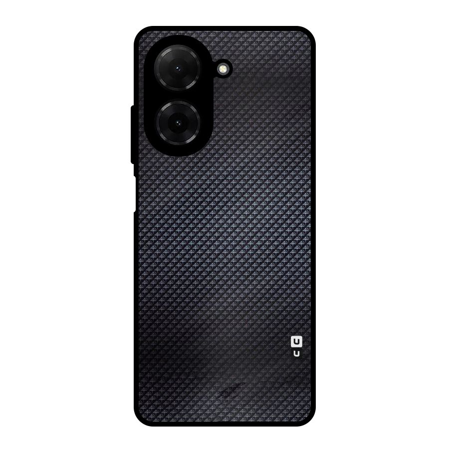Black Diamond Metal Back Case for Redmi A5 4G