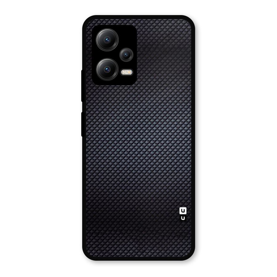 Black Diamond Metal Back Case for Redmi Note 12 5G