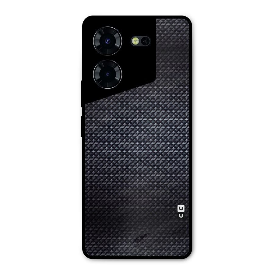 Black Diamond Metal Back Case for Tecno Pova 5 Pro 5G