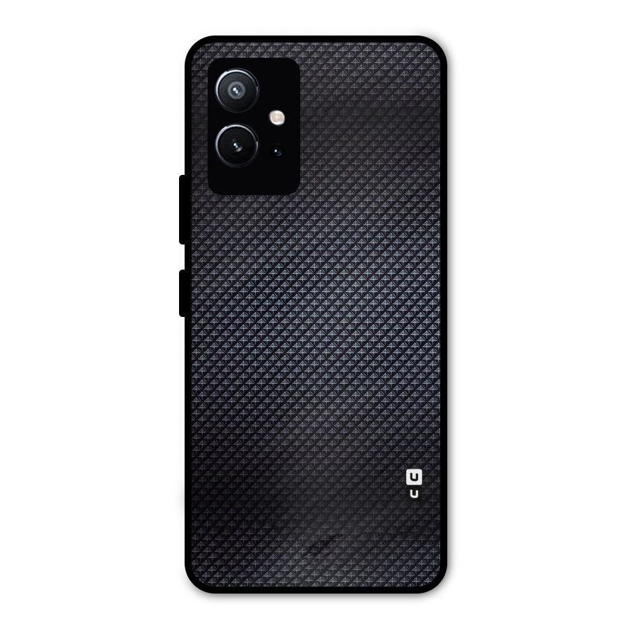 Black Diamond Metal Back Case for Vivo T1 5G