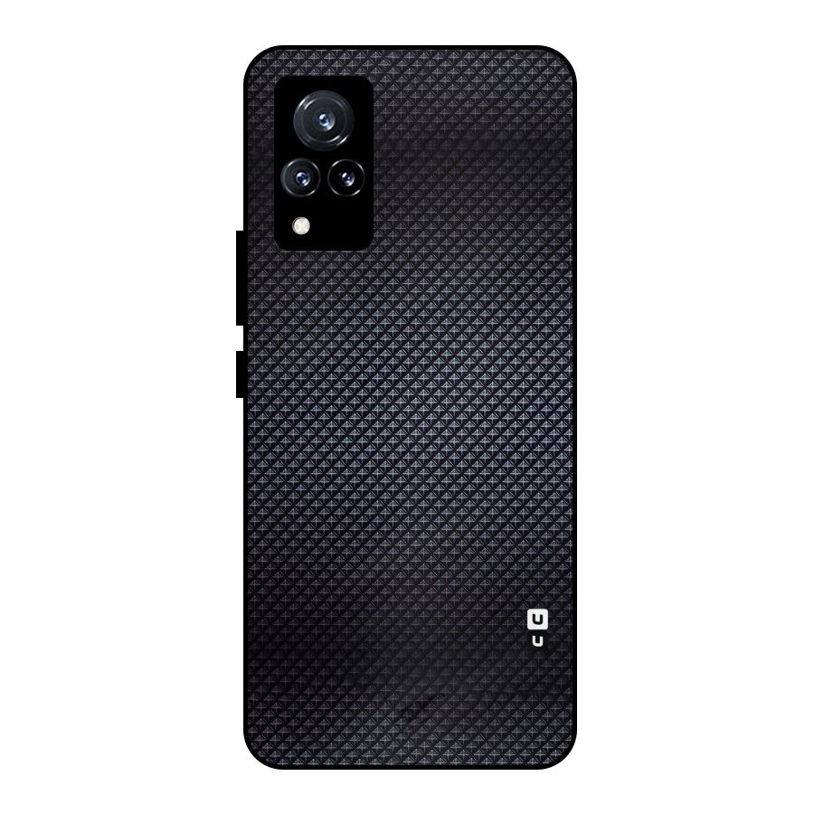 Black Diamond Metal Back Case for Vivo V21 5G