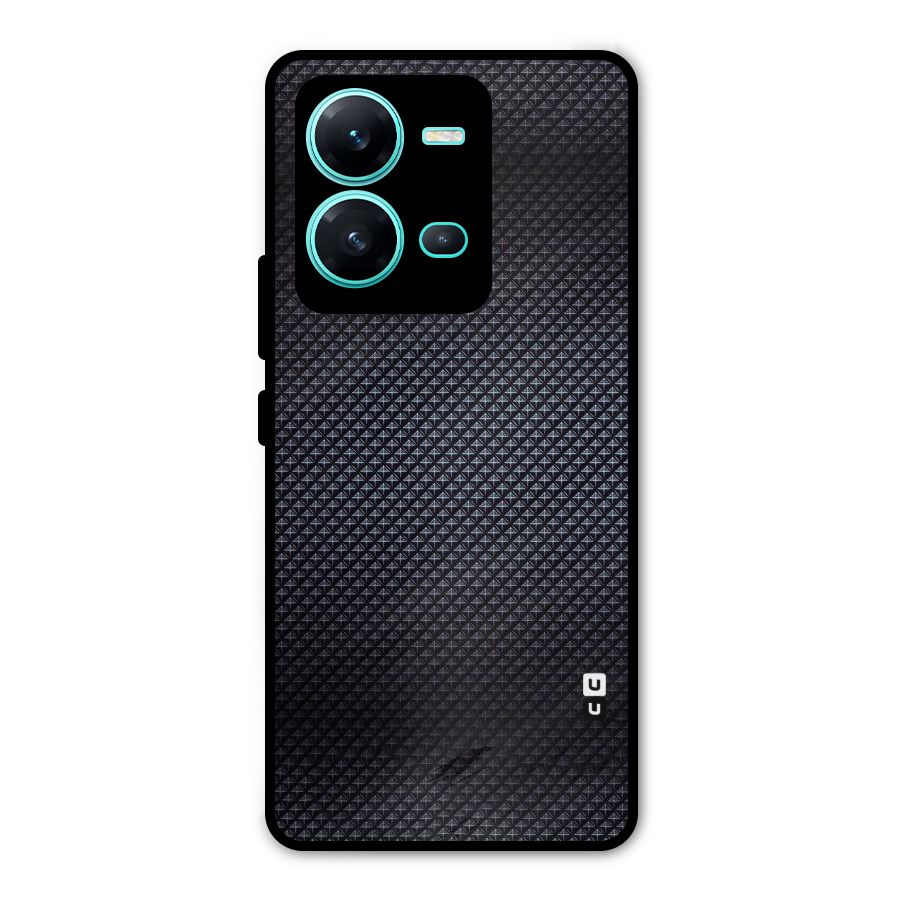 Black Diamond Metal Back Case for Vivo V25