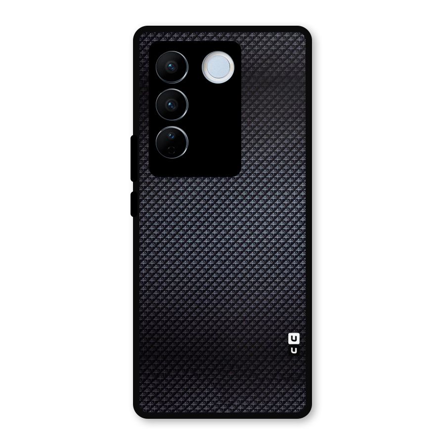 Black Diamond Metal Back Case for Vivo V27 Pro