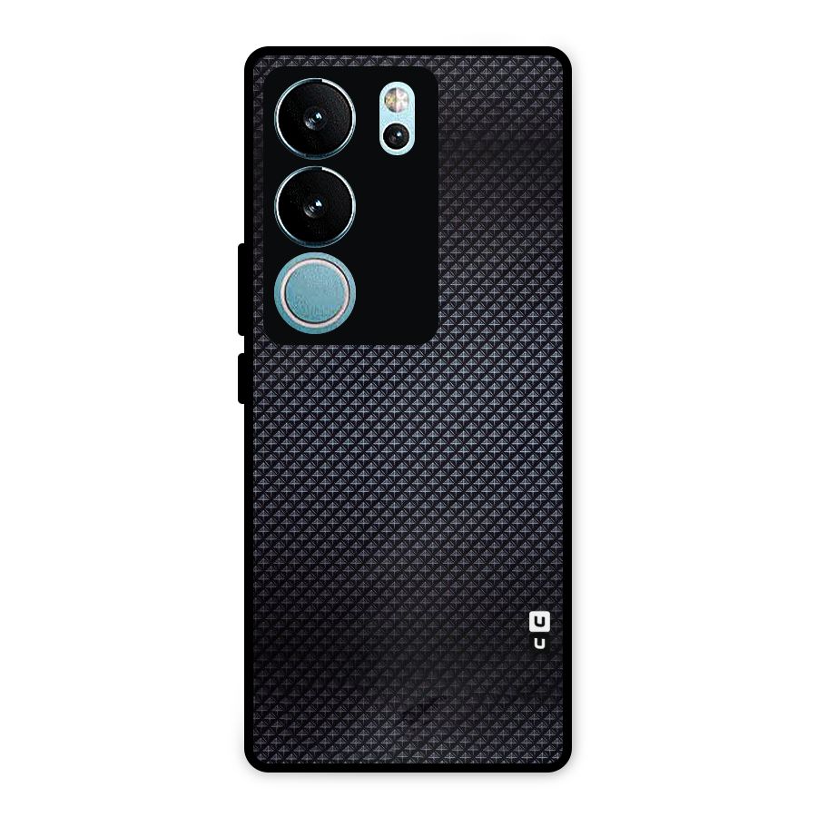 Black Diamond Metal Back Case for Vivo V29 Pro