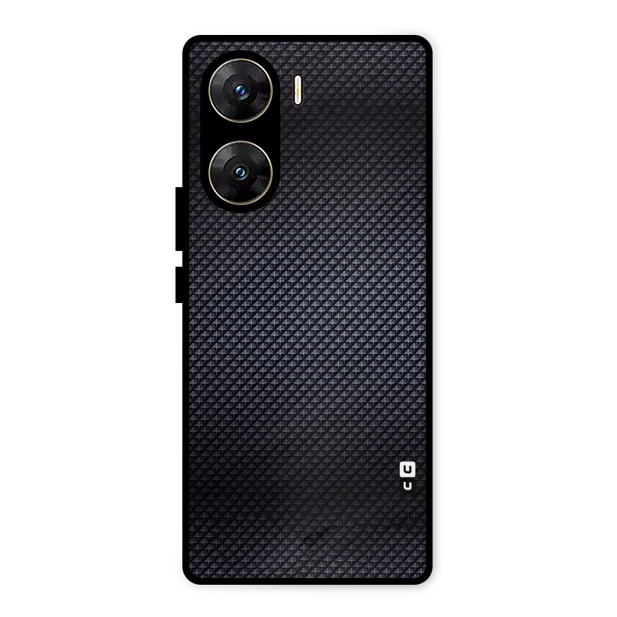 Black Diamond Metal Back Case for Vivo V29e