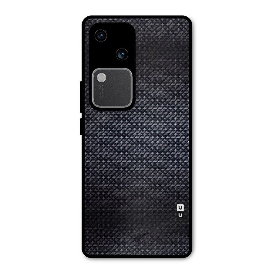 Black Diamond Metal Back Case for Vivo V30
