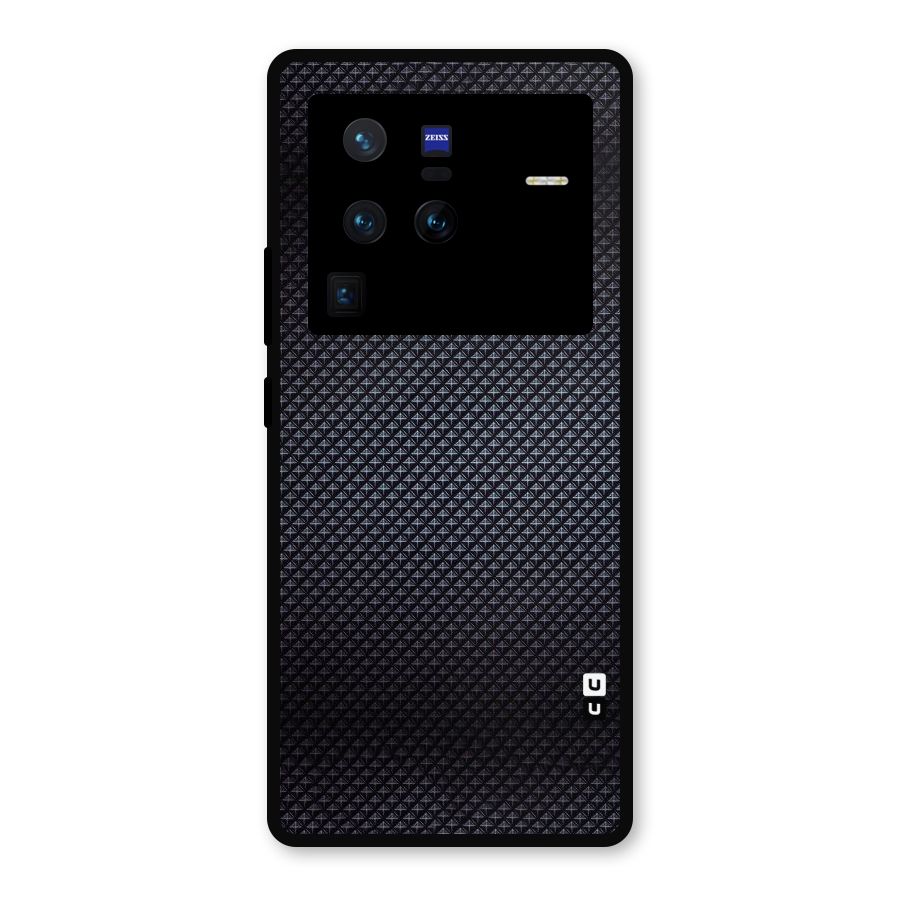 Black Diamond Metal Back Case for Vivo X80 Pro