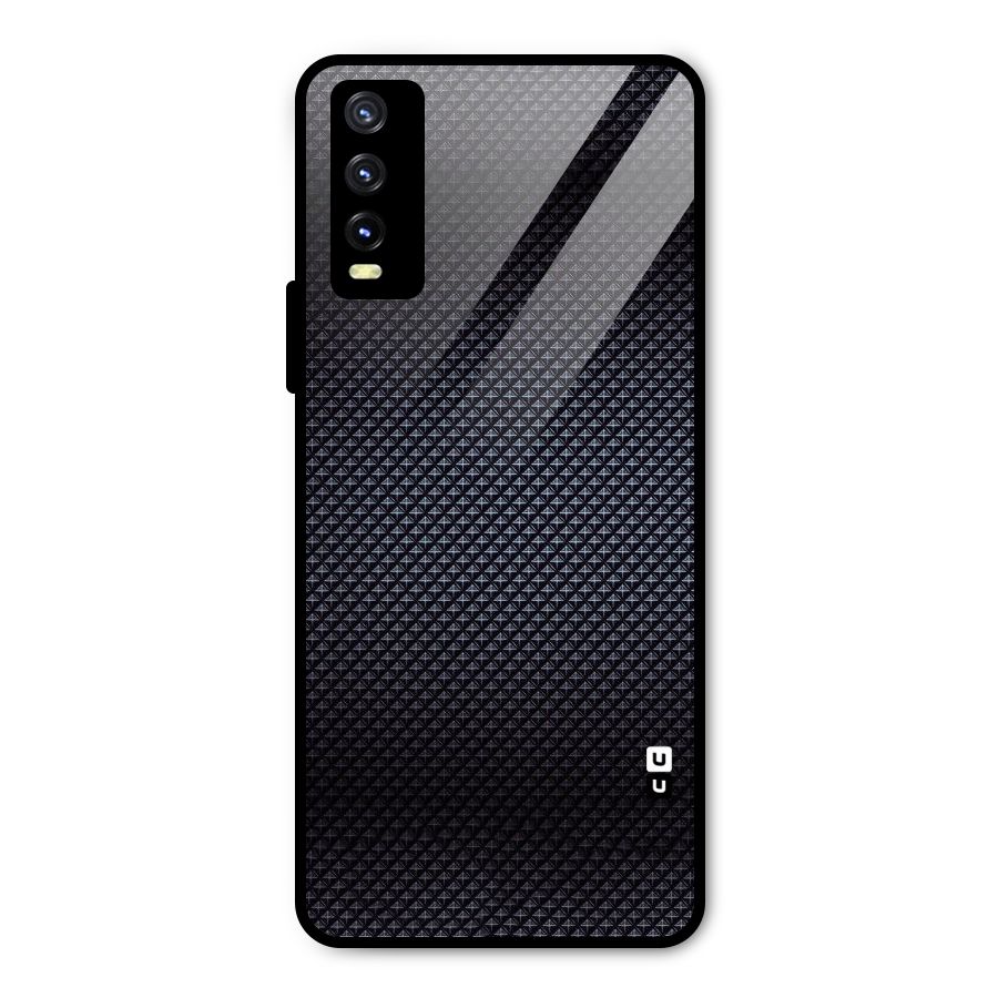 Black Diamond Metal Back Case for Vivo Y20 2021