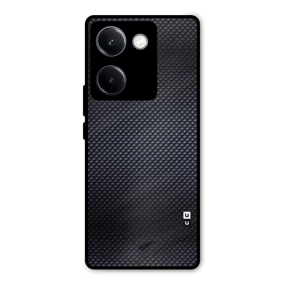 Black Diamond Metal Back Case for Vivo Y300 Plus
