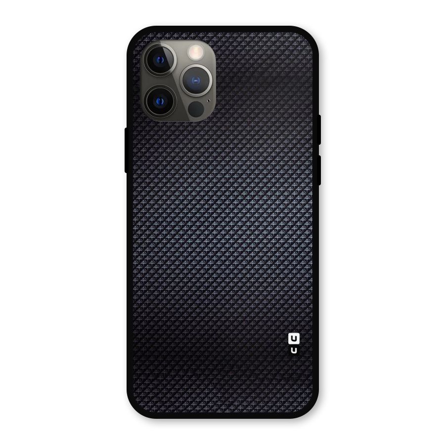 Black Diamond Metal Back Case for iPhone 12 Pro