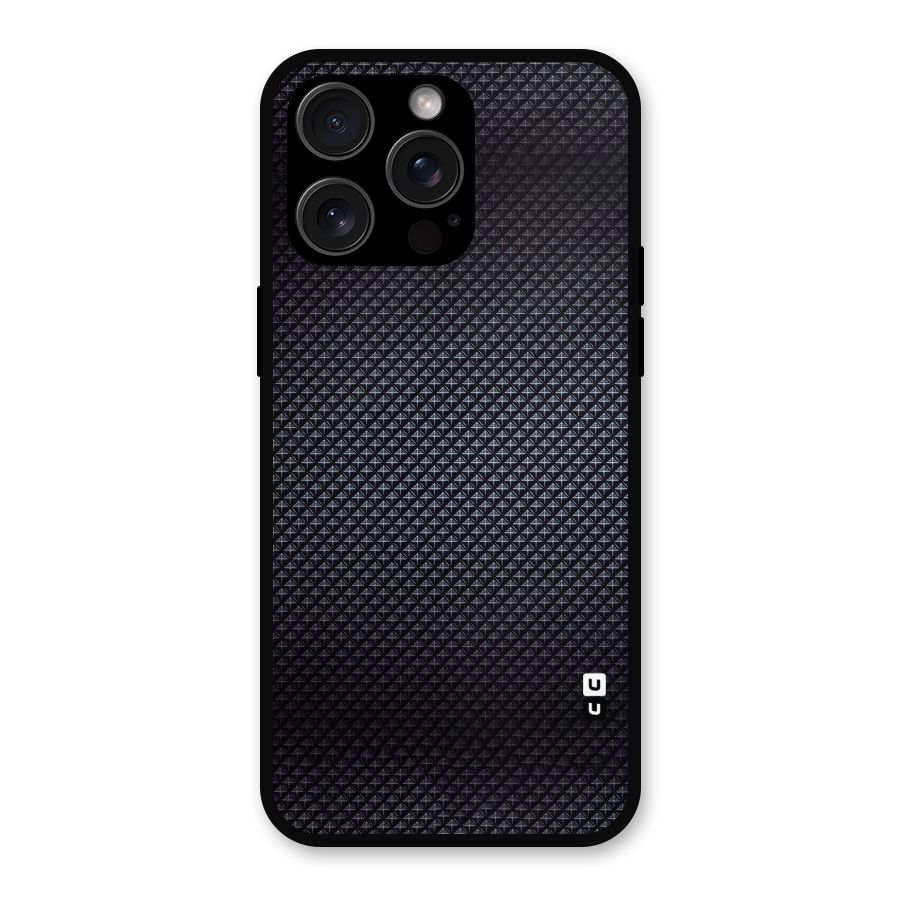 Black Diamond Metal Back Case for iPhone 15 Pro Max