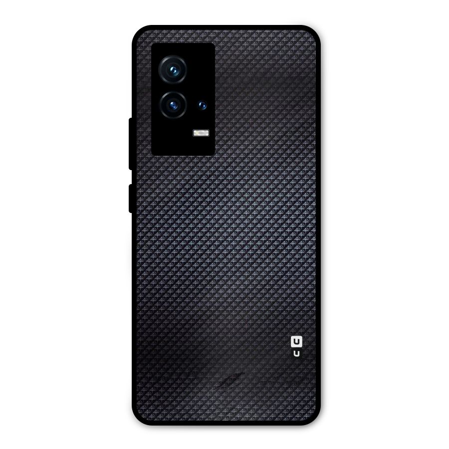 Black Diamond Metal Back Case for iQOO 9 5G