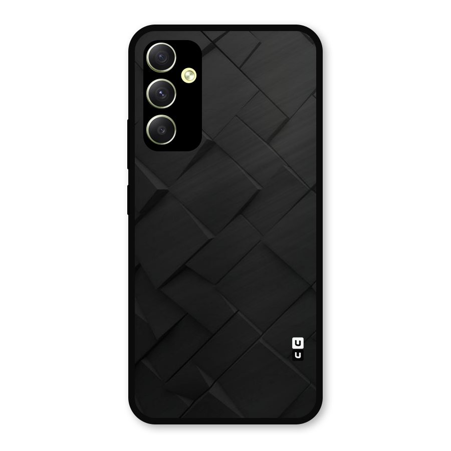 Black Elegant Design Metal Back Case for Galaxy A34