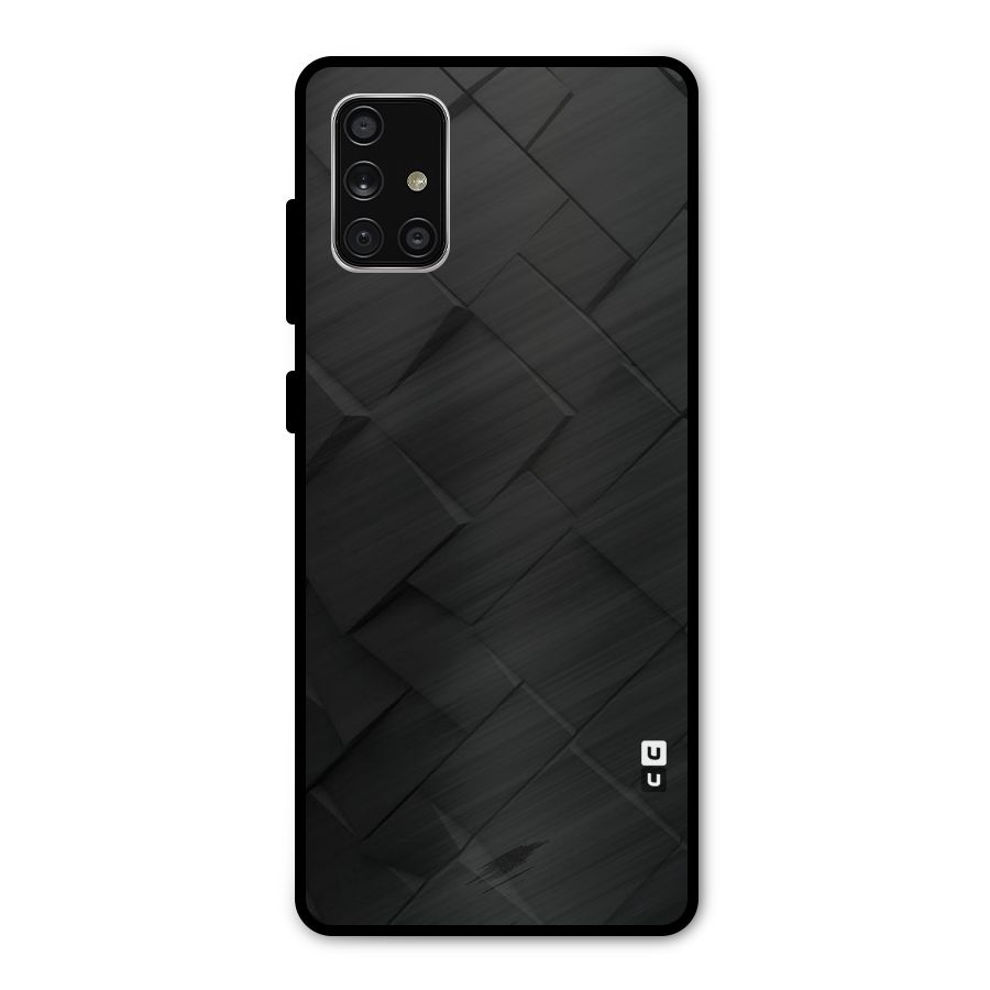 Black Elegant Design Metal Back Case for Galaxy A71