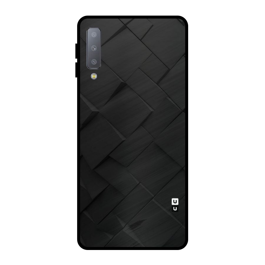 Black Elegant Design Metal Back Case for Galaxy A7 (2018)