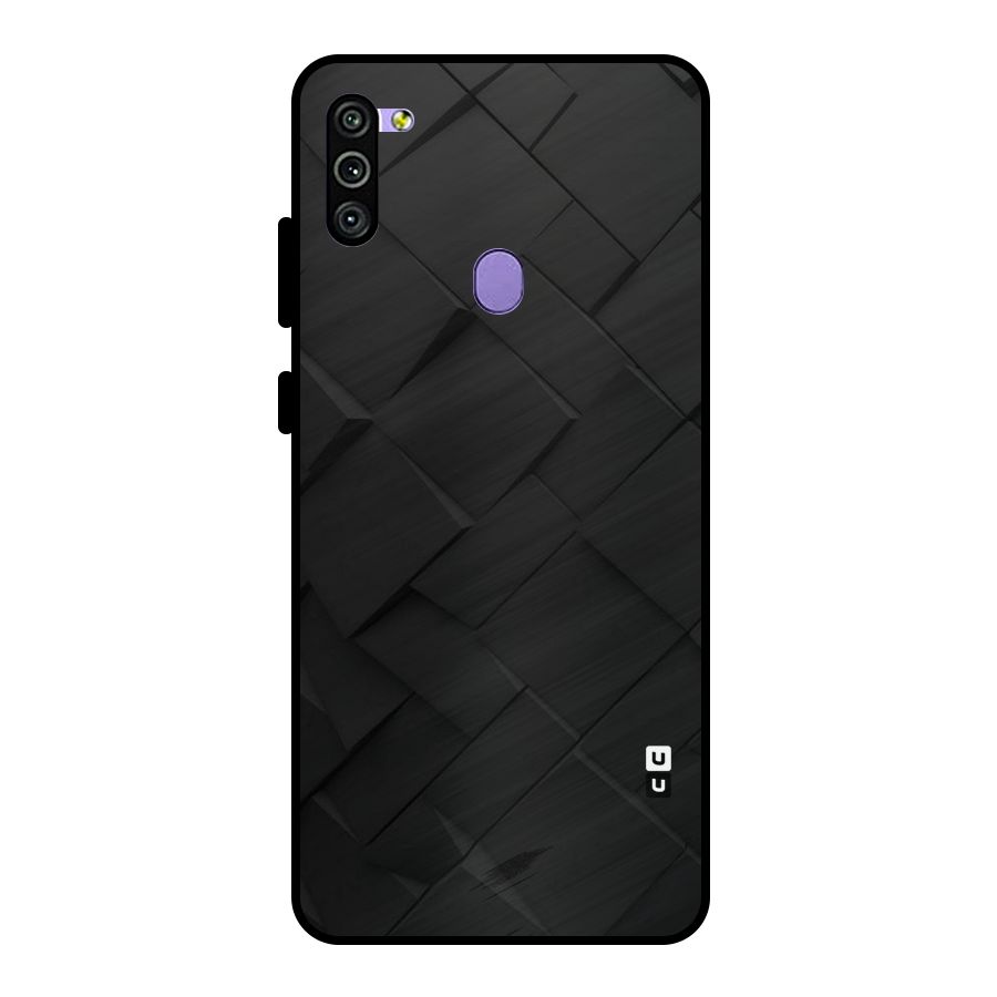 Black Elegant Design Metal Back Case for Galaxy M11