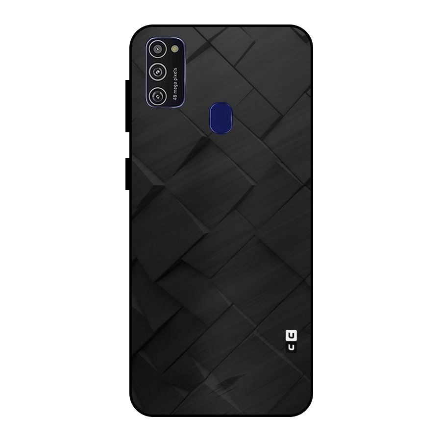 Black Elegant Design Metal Back Case for Galaxy M30s