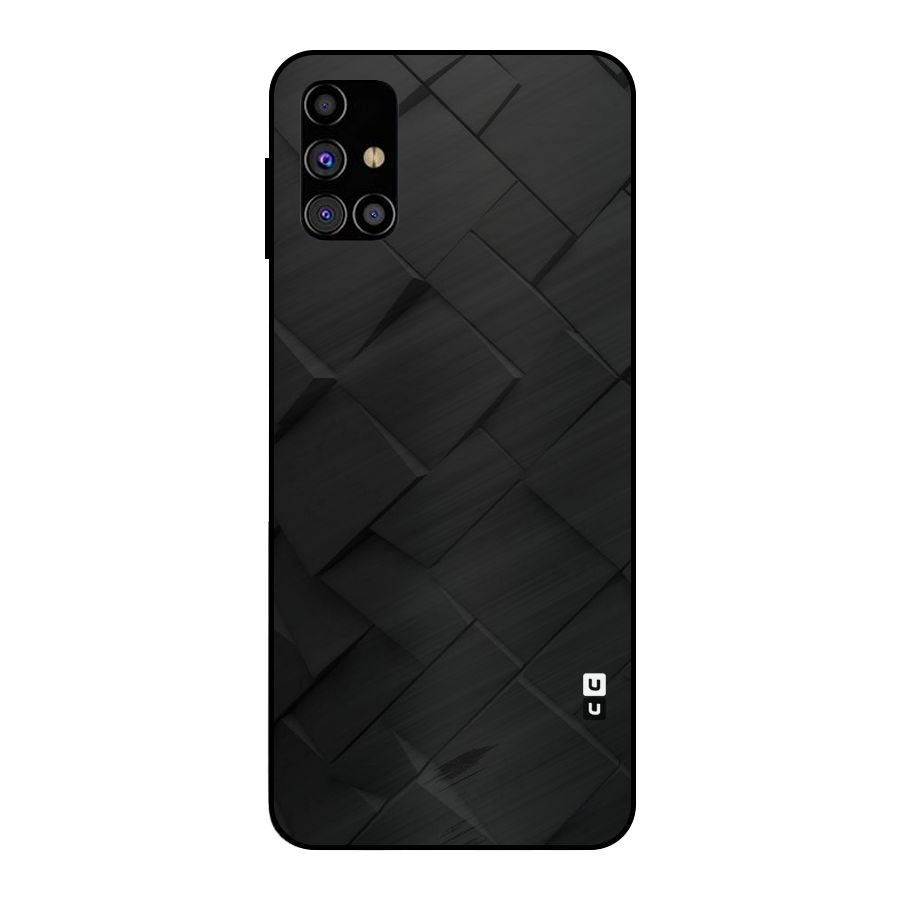 Black Elegant Design Metal Back Case for Galaxy M31s