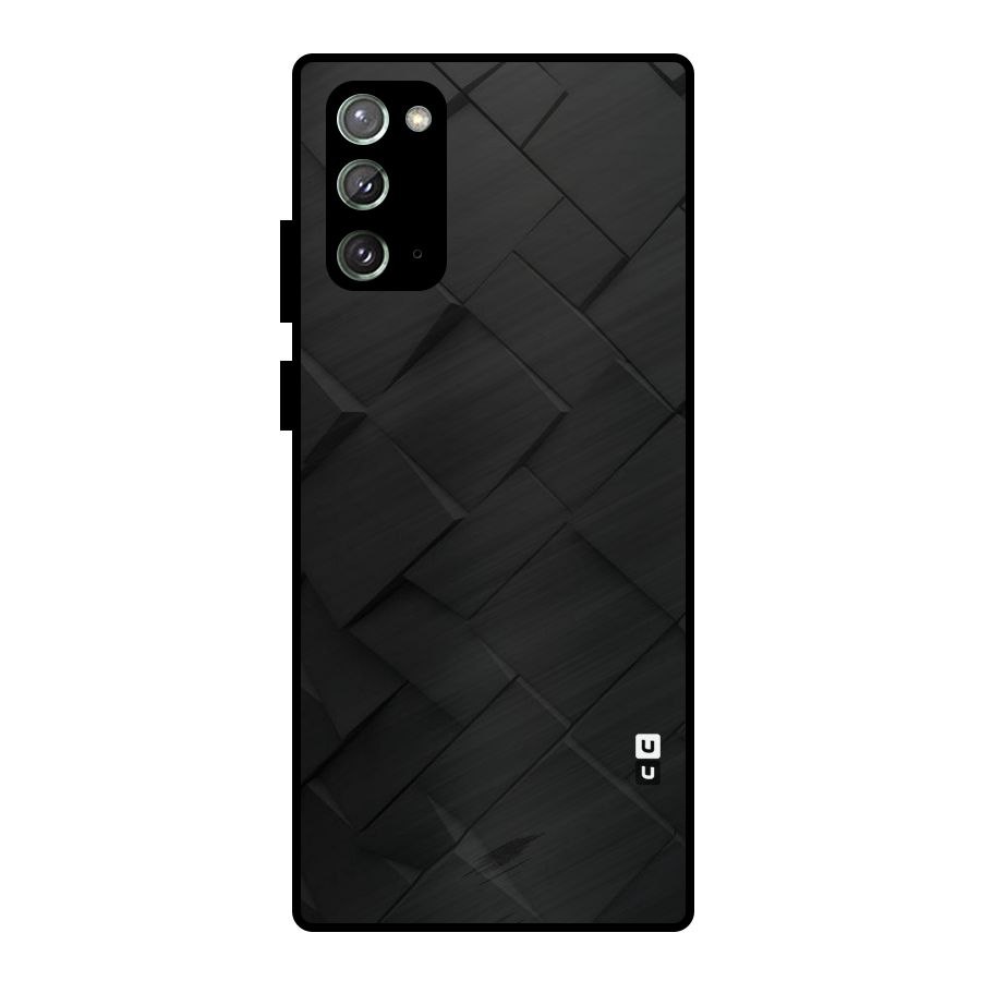 Black Elegant Design Metal Back Case for Galaxy Note 20