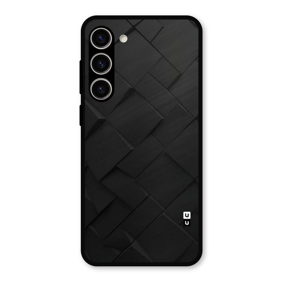 Black Elegant Design Metal Back Case for Galaxy S23 Plus