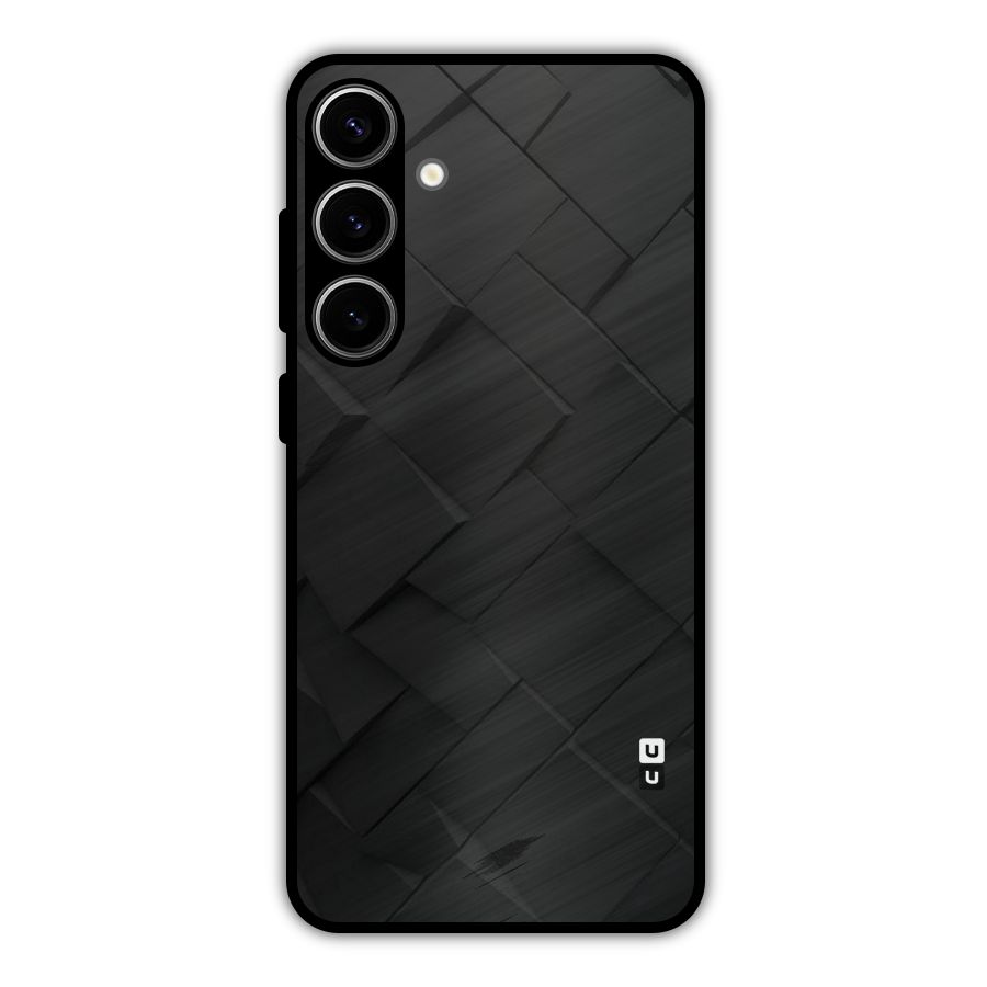 Black Elegant Design Metal Back Case for Galaxy S24 Plus