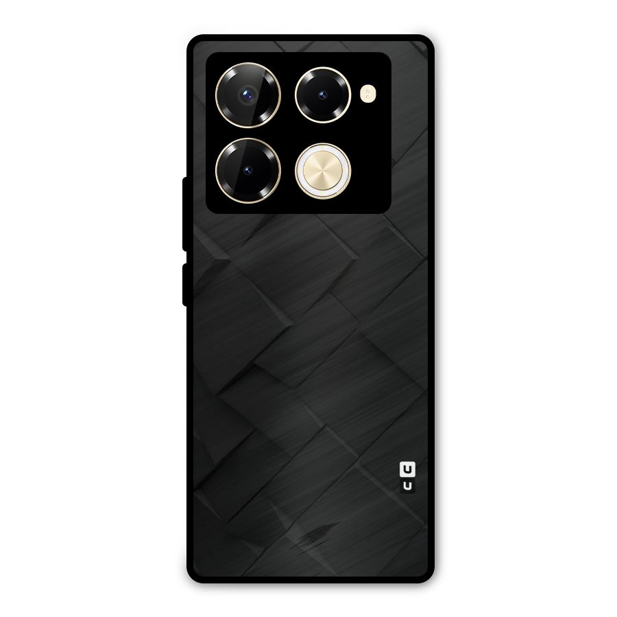 Black Elegant Design Metal Back Case for Infinix Note 40 Pro