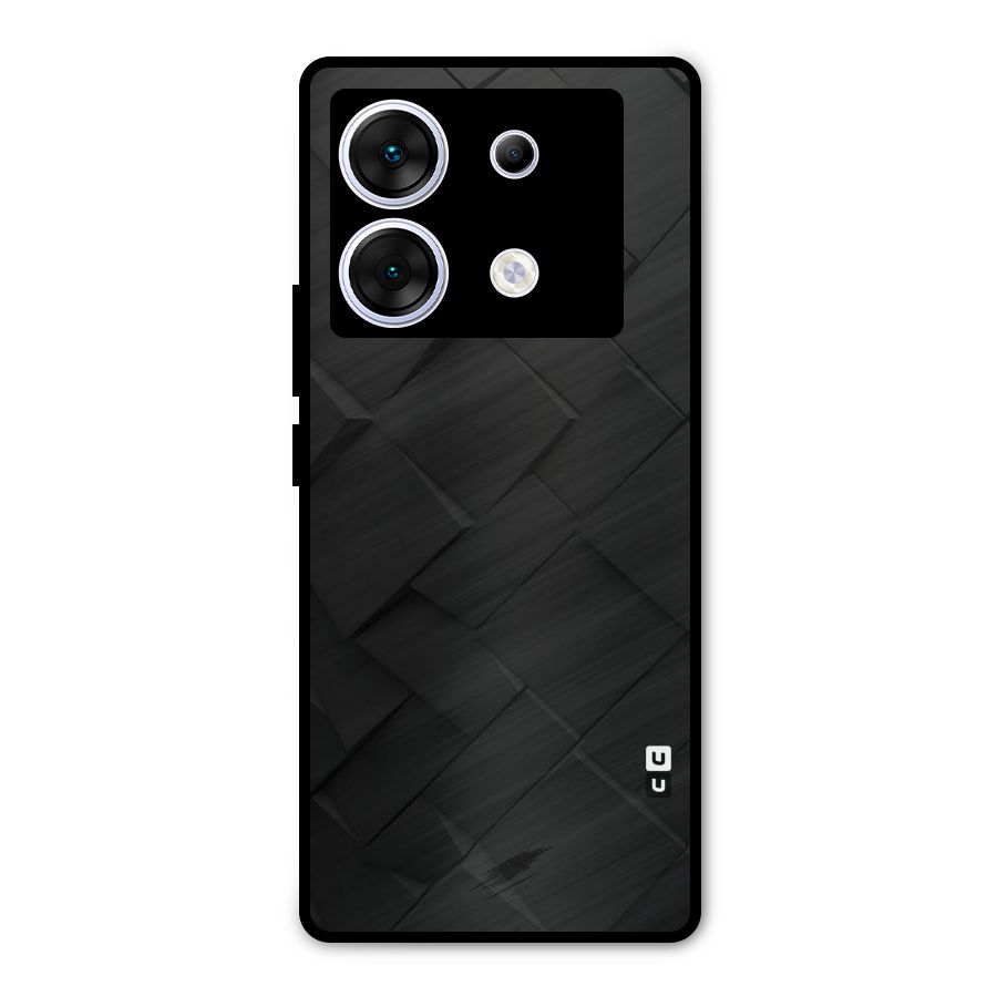 Black Elegant Design Metal Back Case for Infinix Zero 30 5G