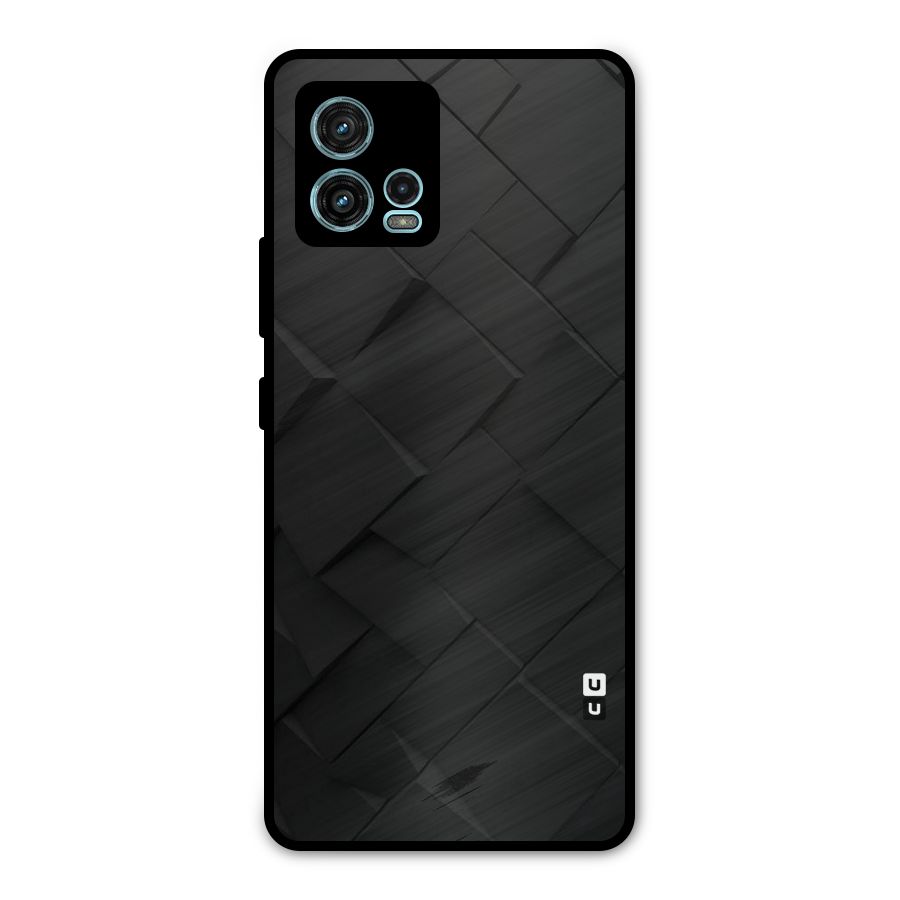Black Elegant Design Metal Back Case for Moto G72