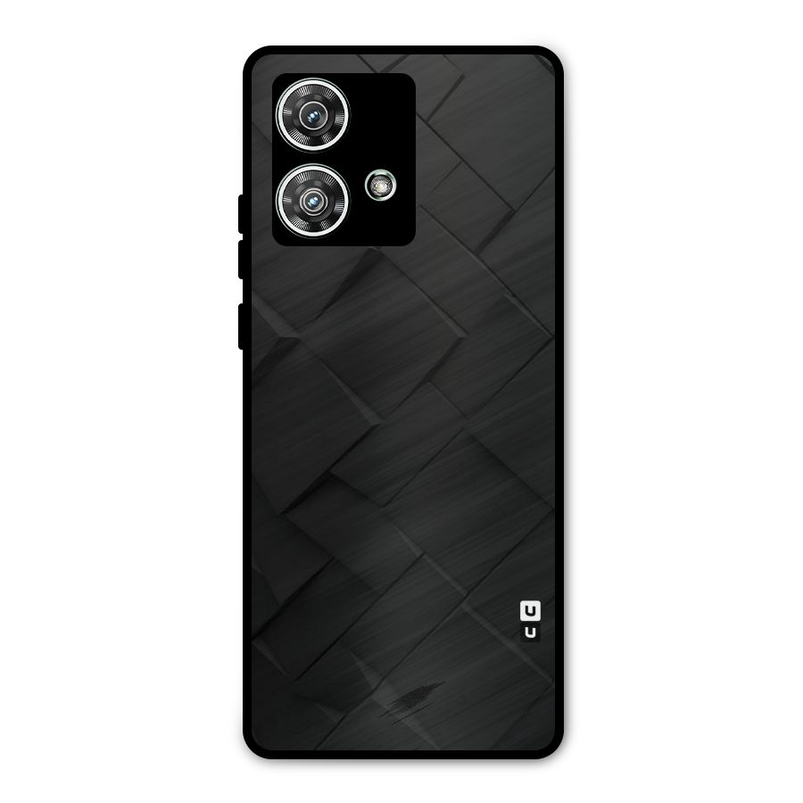 Black Elegant Design Metal Back Case for Motorola Edge 40 Neo