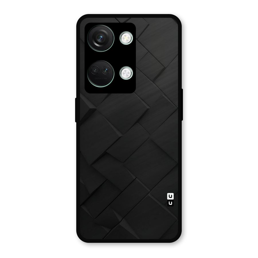 Black Elegant Design Metal Back Case for OnePlus Nord 3