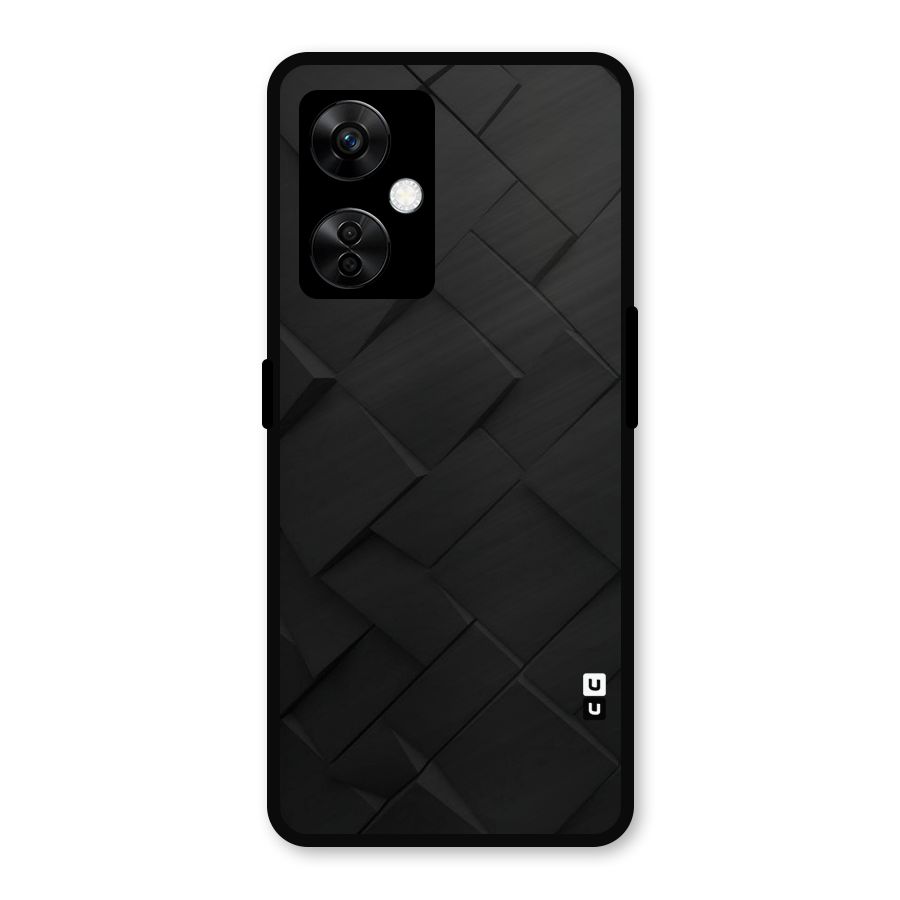Black Elegant Design Metal Back Case for OnePlus Nord CE 3 Lite