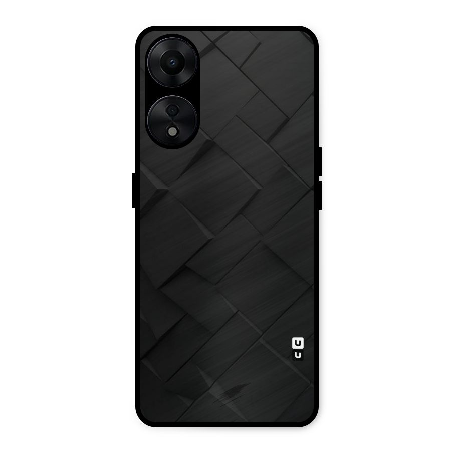 Black Elegant Design Metal Back Case for Oppo A78 5G