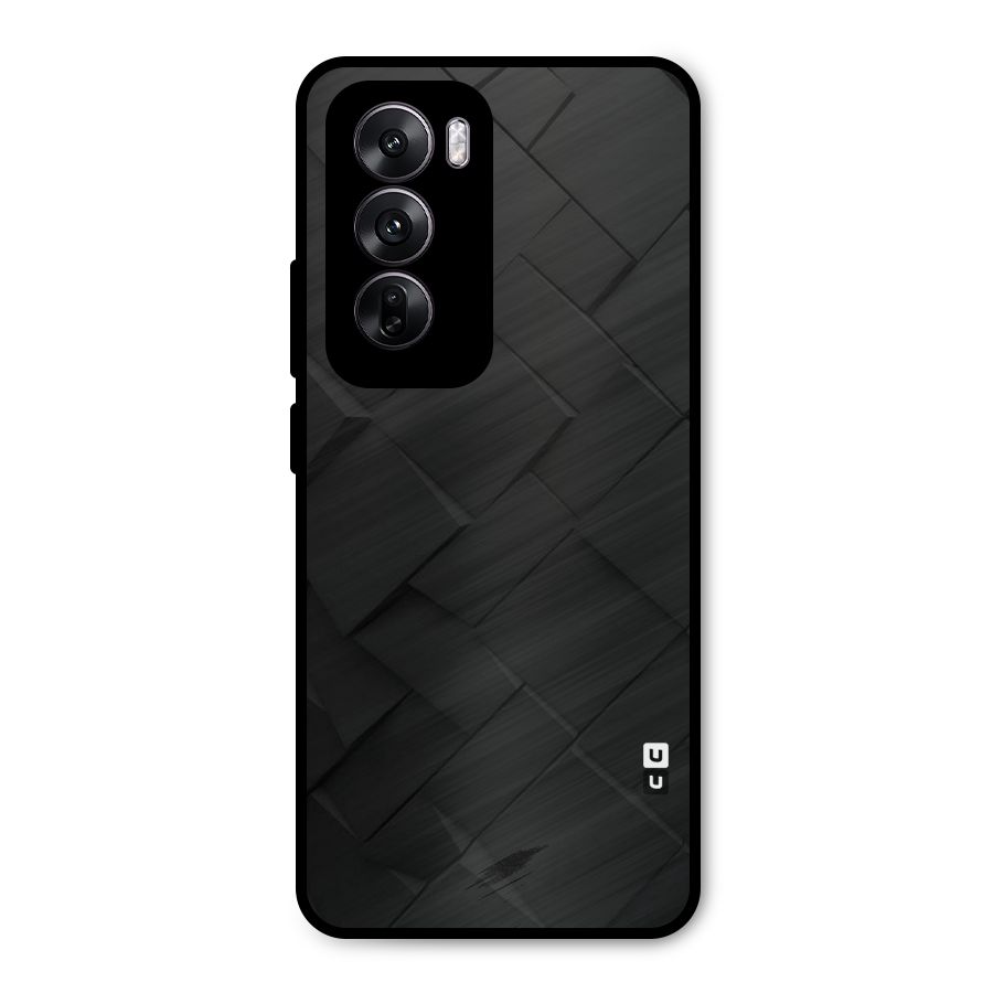 Black Elegant Design Metal Back Case for Oppo Reno12