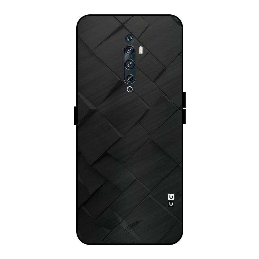Black Elegant Design Metal Back Case for Oppo Reno2 F