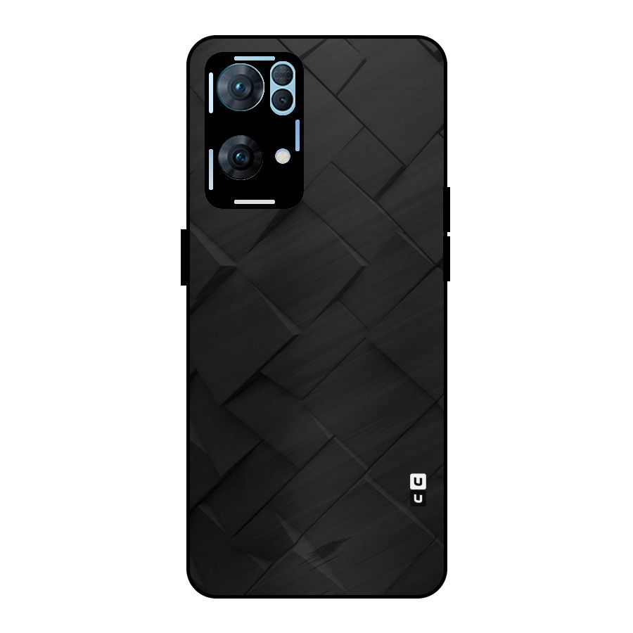Black Elegant Design Metal Back Case for Oppo Reno7 Pro 5G