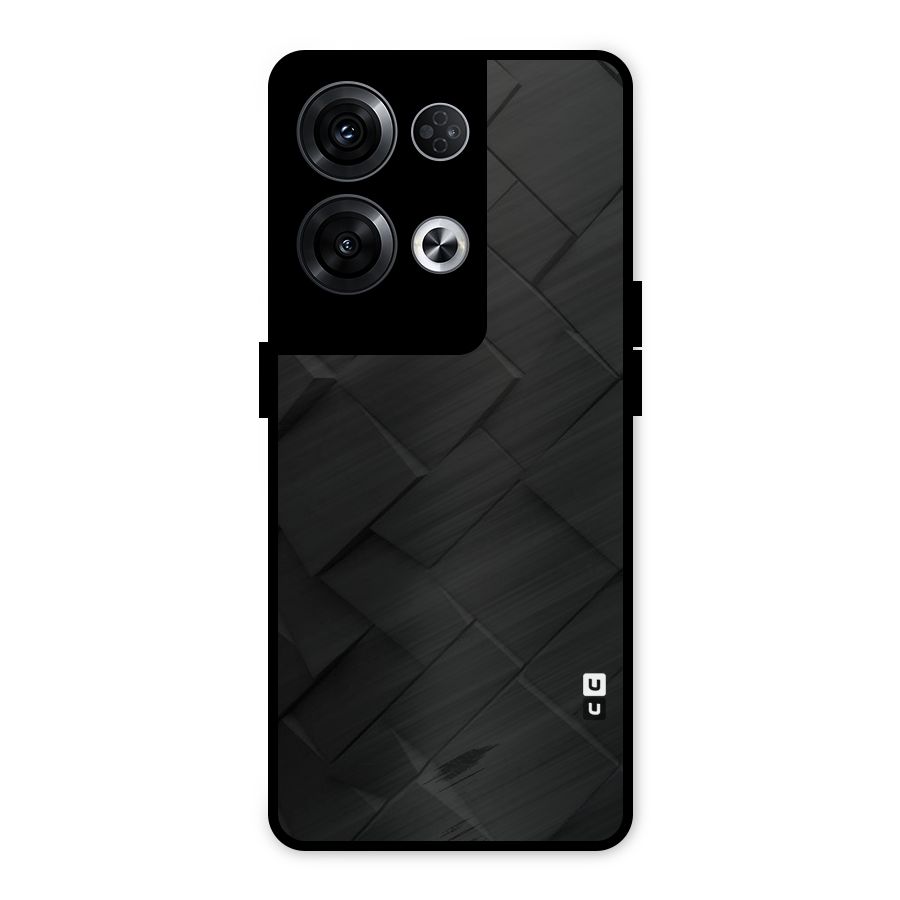 Black Elegant Design Metal Back Case for Oppo Reno8 Pro 5G