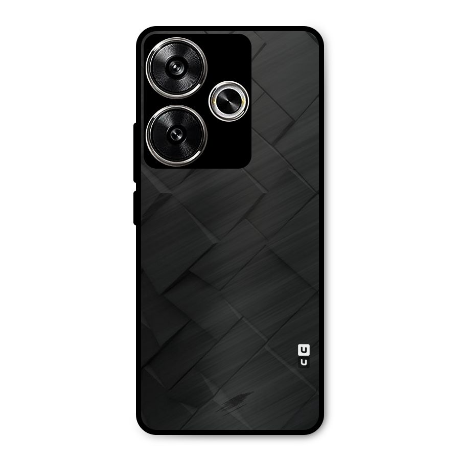 Black Elegant Design Metal Back Case for Poco F6