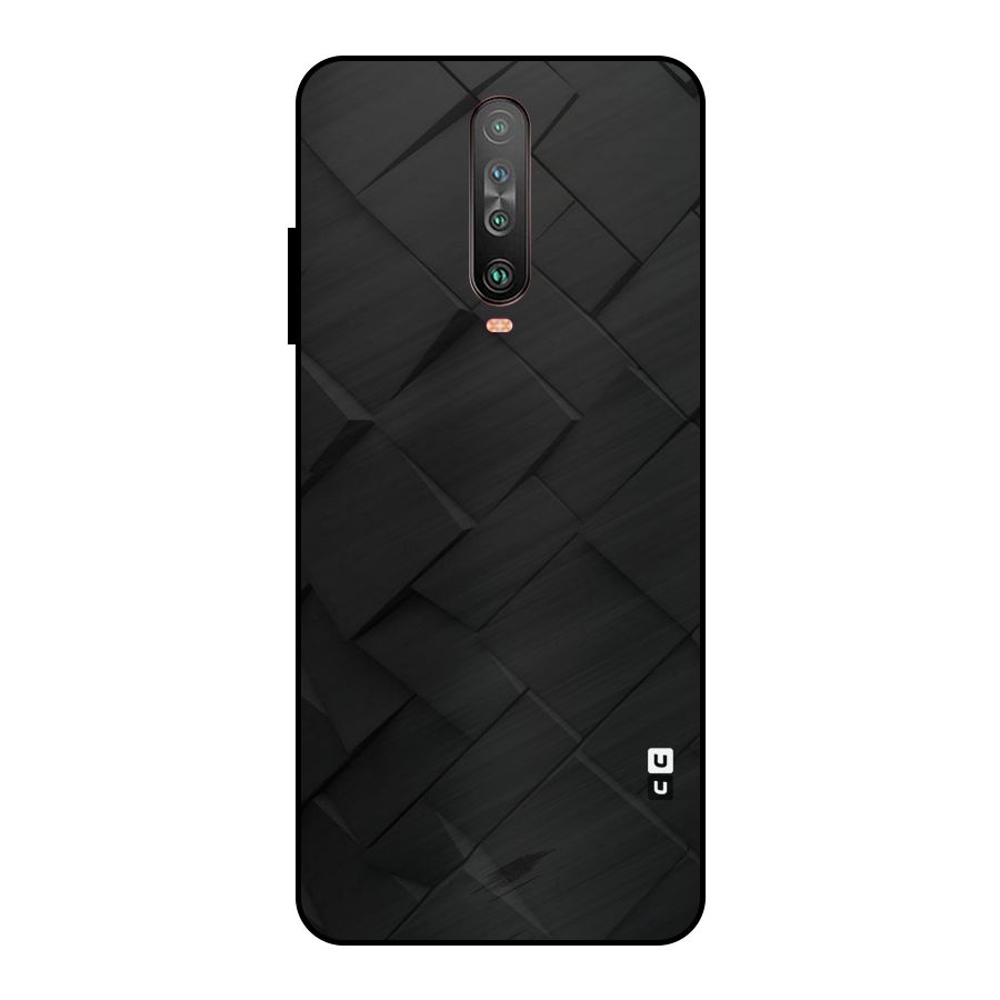 Black Elegant Design Metal Back Case for Poco X2