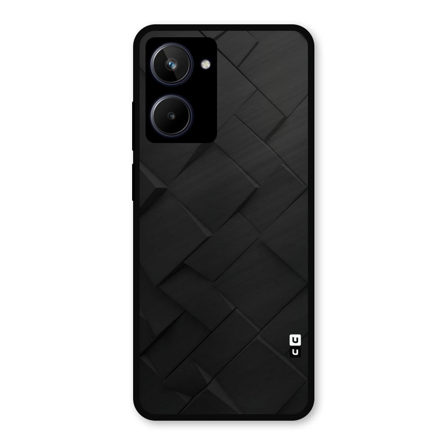 Black Elegant Design Metal Back Case for Realme 10