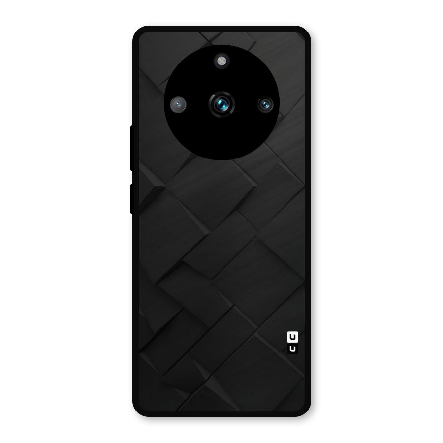 Black Elegant Design Metal Back Case for Realme 11 Pro