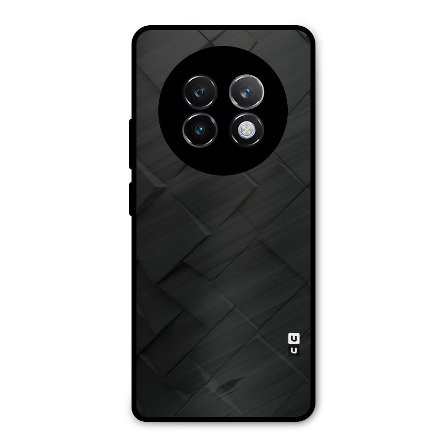 Black Elegant Design Metal Back Case for Realme 13 Plus