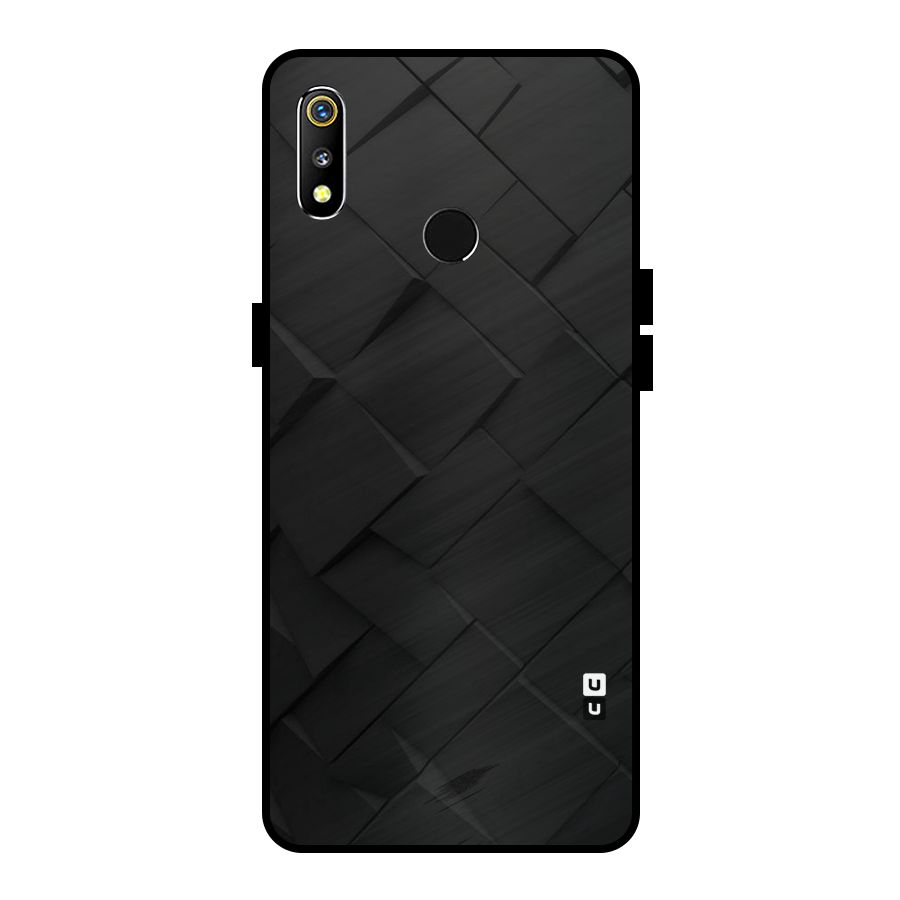 Black Elegant Design Metal Back Case for Realme 3i