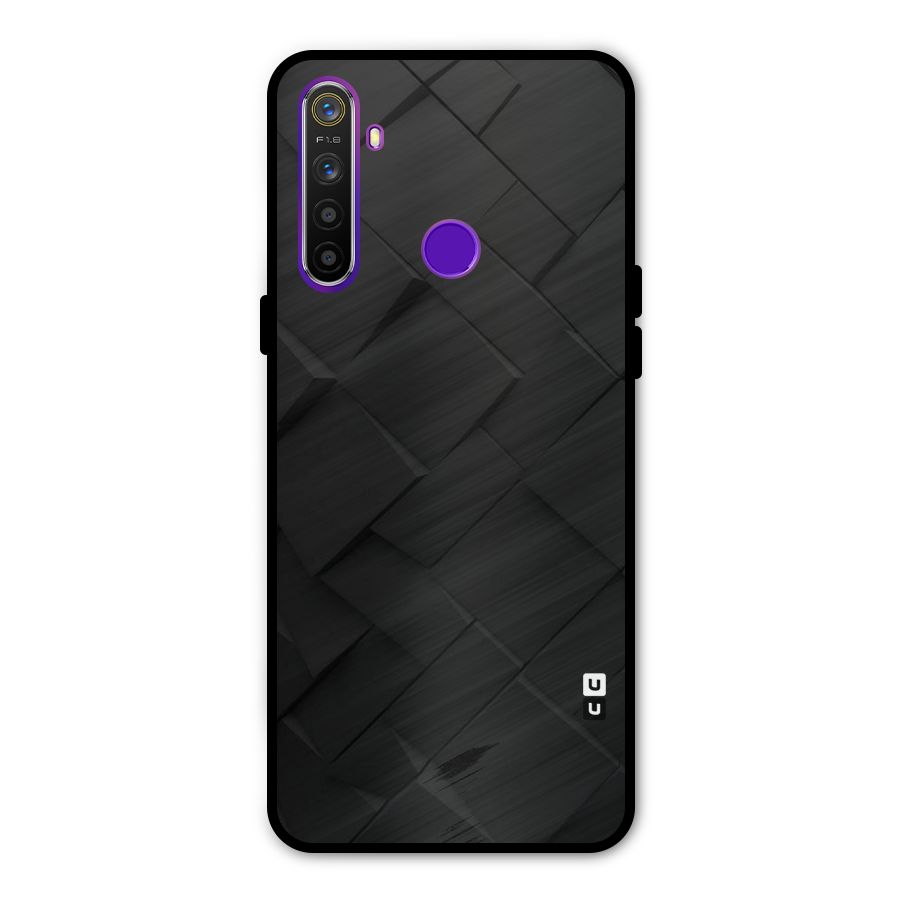 Black Elegant Design Metal Back Case for Realme 5
