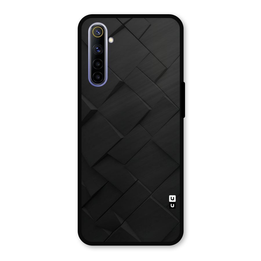 Black Elegant Design Metal Back Case for Realme 6i