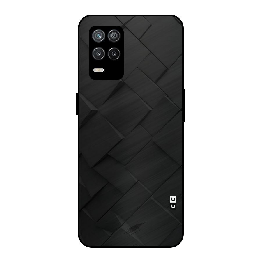 Black Elegant Design Metal Back Case for Realme 8s 5G