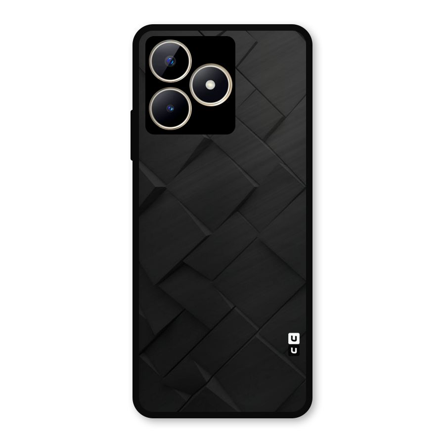Black Elegant Design Metal Back Case for Realme Narzo N53