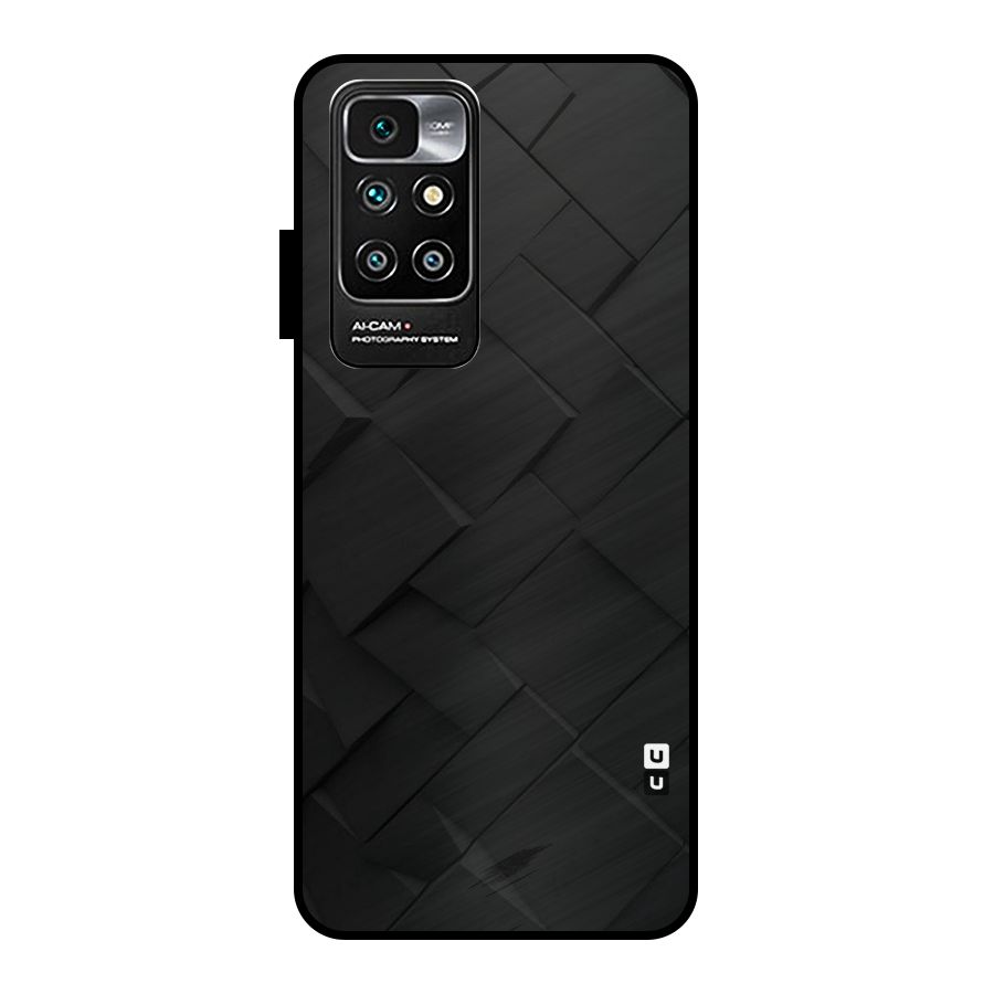 Black Elegant Design Metal Back Case for Redmi 10 Prime