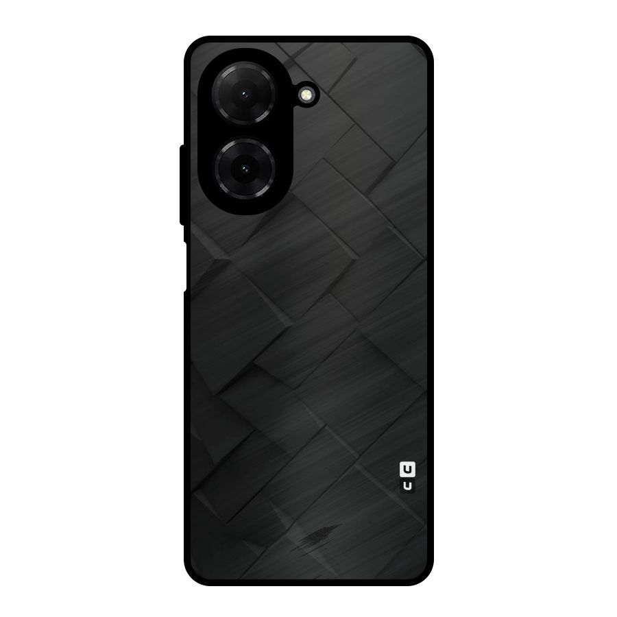 Black Elegant Design Metal Back Case for Redmi A5 4G