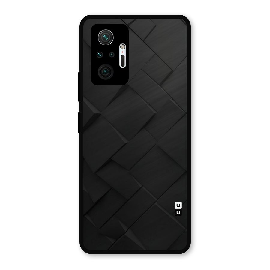 Black Elegant Design Metal Back Case for Redmi Note 10 Pro Max