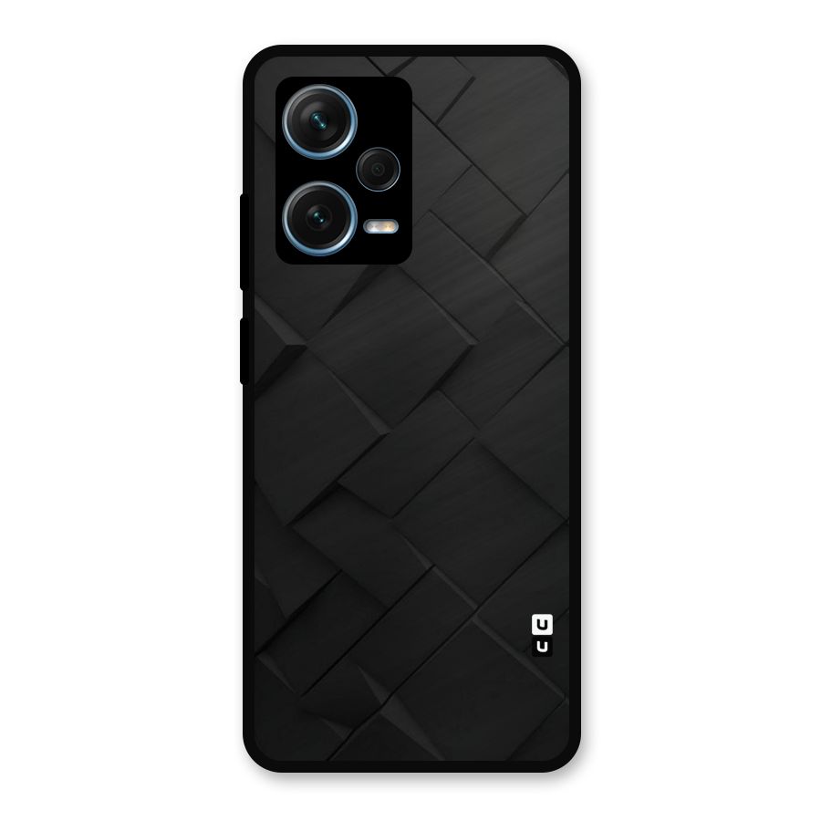 Black Elegant Design Metal Back Case for Redmi Note 12 Pro Plus 5G